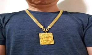 Merk 18K Gold Tone Men The Dragon Pendant Necklace in 10mm11mm kettingbreedte voor cadeau -sieraden 2022 NIEUW 6BB064672576559386
