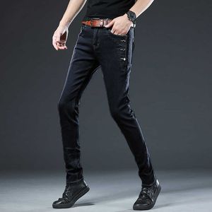 Merk 2021 Nieuwkomers Jeans Mannen Kwaliteit Casual Mannelijke Denim Broek Rechte Slanke Fit Donkergrijze Heren Broeken Yong Man Y0927