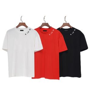merk 2024 Heren T-shirt 100% katoen Zwart en wit Zomer ronde hals print luxe mode klassiek woordontwerper Hoogwaardig T-shirt Europese maat S-XL 01