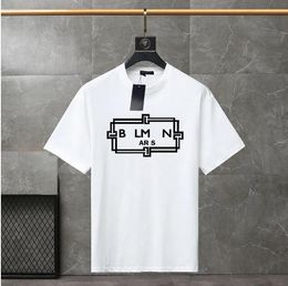marque 2044 mode nouveaux hommes bande de créateurs t-shirts mode noir blanc à manches courtes luxe lettre motif T-shirt