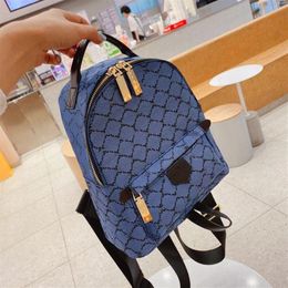 Merk 22SS Letter Afdrukken Design Vrouw Mini Backpack Europese en Amerikaanse mode Student Hoge capaciteit Women's Travel Bag2588