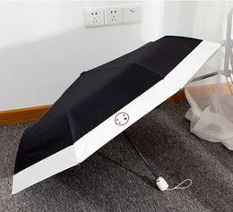 Brand 24SS Luxury automático Sun Rain Umbrellas Pleging Designer Women's paraguas