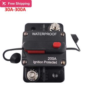 Merk 30A 50A 60A 100A 200A 300A AMP-stroomonderbreker 12-48V DC Auto Boat Auto waterdichte zekering Reset Switch