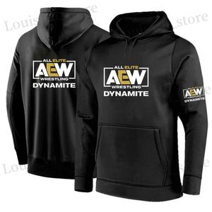 Marca All Elite AEW Wrestling AEW Hombres Primavera y otoño Estilo de impresión Color sólido Sudaderas con capucha Buena calidad Ocio Tops T230819