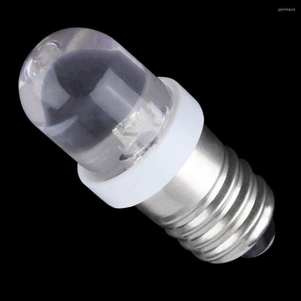 Marca y alta calidad, bajo consumo de energía E10 LED, bombilla indicadora con base de tornillo, blanco frío, 6V CC, entrega rápida