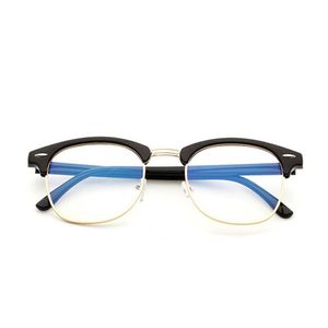 Merk Anti Blue Light bril leesglazen BESCHERMING BESCHERME EYEWEAR TITANIUM FRAME COMPUTER GAMEGEL VOOR DOORS MEN MEN MEN CLEAR EYGLA304S