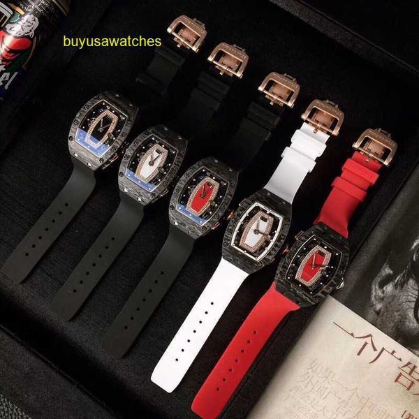 Marque Athleisure Watch RM Montre-bracelet RM037 Rgca Ntpt Fibre de carbone couche mince composite