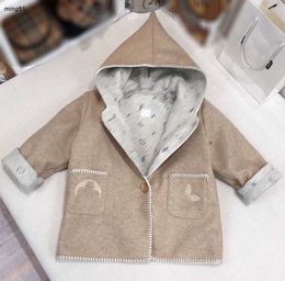 Brand autumn kids coats Embroidery edging design baby jacket Size 90-150 wizard Pointed cap Outwear for girl and boy Nov05