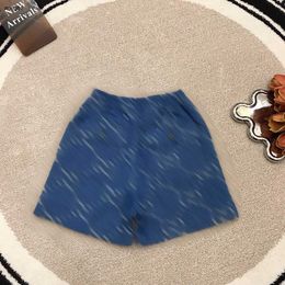 Marca Baby Denim Shorts Grid Carta Logotipo Impresión Infantil Tamaño de la prenda inferior 100-150 cm Ropa de diseño para niños Summer Girls Boys Pants 24 de mayo