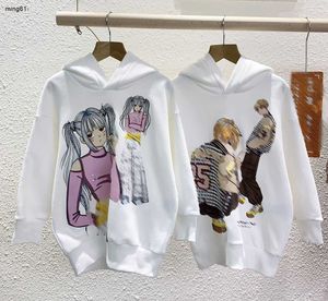 Merk baby hoodie stripfiguur patroon afdrukken kind trui Maat 100-150 kids designer kleding meisjes jongens trui 24Feb20