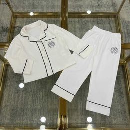 Merk babypyjama's designer kinderkleding meisje jongen nachtkleding maat 100-160 kinder slaapjas shirt met lange mouwen en elastische taille broek 24Mar