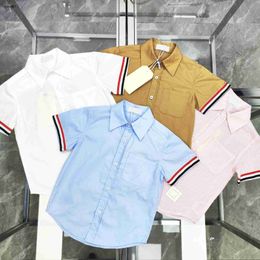 Merk baby POLO shirt zomer kids designer kleding Maat 100-160 Multi kleur optionele jongen Korte mouw meisje T-shirt Dec05