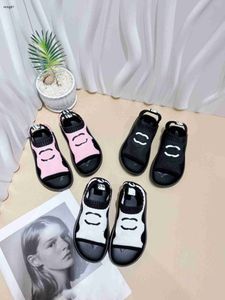 Merk baby sandalen gebreide kinderschoenen kosten prijs maat 26-35 inclusief kartonnen doos letter logo printing kind slippers 24april