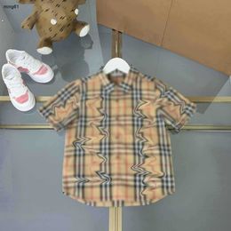 Brand Baby Shirt T-shirt d'été de haute qualité Kids Designer Clothes Taille 110-160 cm Enfant à manches courtes Cardigan Girls Boys Blouses 24mai