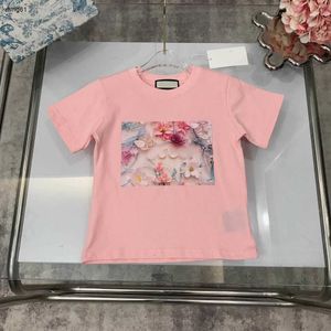 Merk baby T-shirt kids designer kleding Korte Mouw kind t-shirt Maat 100-150 CM 3D patroon afdrukken meisjes jongens tees 24Mar