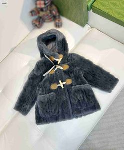 Marque bébé Tench manteaux enfant à capuche veste en laine taille 110-160 vêtements de créateur en peluche pour enfants intérieur en daim fille garçon coupe-vent Jan10