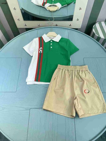 Marque Baby Tracksuits Summer Boys Polo Set Taille 100-150 cm pour enfants Designer Clothing Design T-shirts et shorts 24mai