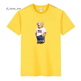 Marque Bear T-shirts pour hommes Designer Waterpolo Shirt Sports Summer Polo Sweat à capuche Coton Mode Vêtements de luxe Dunks Vêtements Mens Polo Shirt 1932