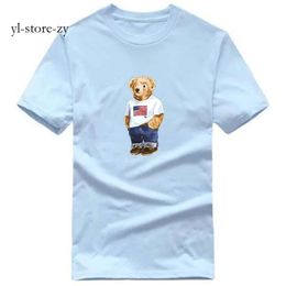 Marca Bear Camisetas para hombre Diseñador Waterpolo Camisa Deportes Verano Polo Sudadera con capucha Algodón Moda Ropa de lujo Dunks Ropa Polo para hombre 8402