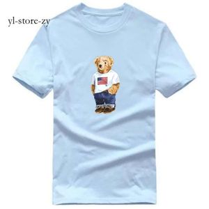 Marque Bear T-shirts pour hommes Designer Waterpolo Shirt Sports Summer Polo Sweat à capuche Coton Mode Vêtements de luxe Dunks Vêtements Mens Polo Shirt 8402