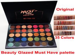 Brand Beauty Glazed Eye Shadow Palette 35 Colors Shaadow debe tener una paleta nude mate brillante maquillaje de ojos Professional Cosm4694980