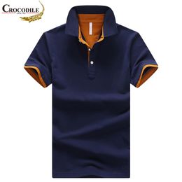 Merk Casual Ademend Effen Kleur Zakenhirts Man Polo Shirts Mens Casual Katoen Polo Shirt Mannen Korte Mouw 210707
