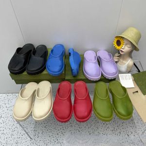 Merk Casual schoenen Designer Design Dikke Soled High Beach Roman Style Slippers voor buitenkleding in Summer Baotou -paar