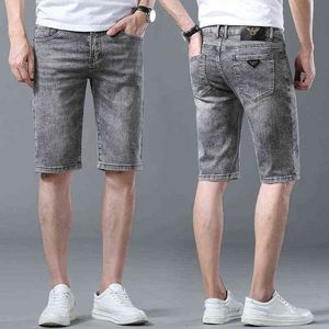 Marque Chao Denim Shorts Men's Five Point Stretch Coréen Slim Slim Coton simple Pantalon Simple