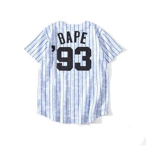 Marque Chao chemise de Baseball respirante bleu clair à manches courtes