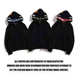 Marca Chao Shark Head doble sombrero camuflaje cárdigan uniforme para hombres y mujeres abrigo con capucha de alta calidad