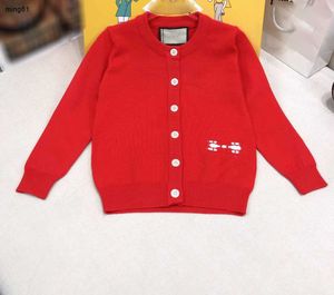Marque enfant cardigan trois couleurs en option bébé pull taille 100-150 enfants vêtements de marque col en V tricoté fille garçon veste Dec05