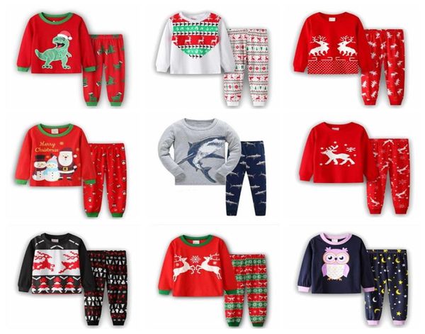 Marque Enfants Pyjamas d'automne Vêtements Ensemble de garçons garçons Cartoon Sleepwear Sost sets de Noël pyjamas enfants Enfant Baby Clothes7301837