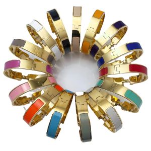 Marque Braceuse de coiffe de luxe de 12 mm de large 12 mm de large pour femmes et hommes Bracelet en acier en titane de haute qualité bijoux