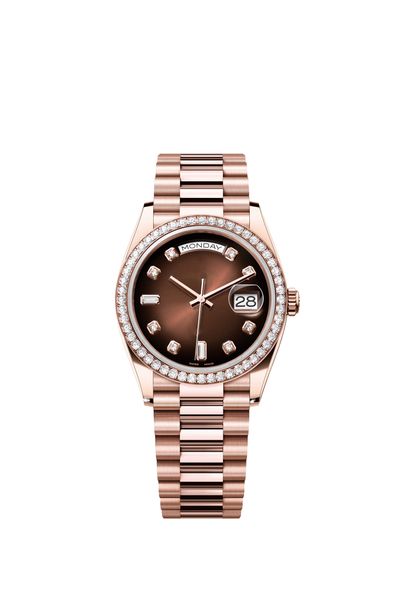 Marque Clean Menwatch Designer de main-d'œuvre de haute qualité montre un jour de jour 36 mm mécaniciens Automatiques Diamond Watch Rol Watch for Man Luxur 8590