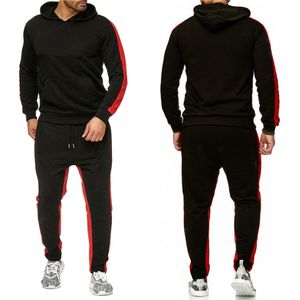 Survêtements pour hommes multicolore chaud deux pièces sweat à capuche ample pantalon ensemble de jogging