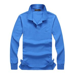 Merk Kleding 2019 hot mannen Borduren Polo Shirt qulity Polo Mannen Katoen Lange mouw s-ports jerseys maat M-4XL Heet Verkoop