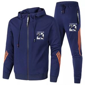 Merkkleding heren herfst winter designer casual trainingspak heren sets hoodie + broek twee stukken mode mannelijke sportkleding 2021
