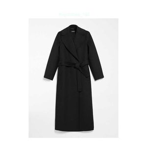 Manteau de marque Femmes manteau manteau de concepteur maxmara peignoir en laine en noir