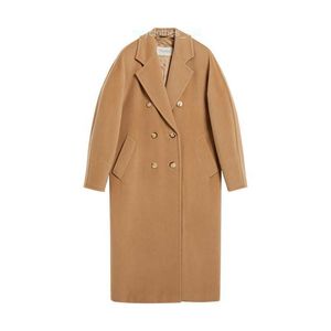 Brand Mabe Women Coat Designer Coat Maxmaras Madame Series Wool Cashmere Color Color Double Breasted Long Coat Jacket