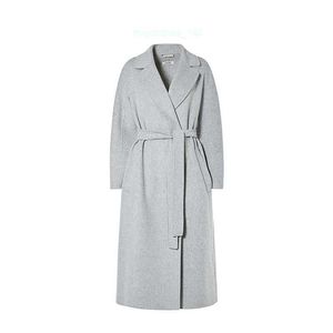 Brand Mabe Women Mabe Designer Coat Trendy Luxury Max Maras Womens Elisa Wool Waistband Long Coat