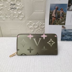 Monederos de marca ZIPPY WALLET Bolso largo M204 Primavera en la ciudad Monogramas degradados Imprimir Monedero de cuero Mujeres Diseñadores de lujo Clut272v