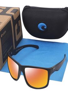 Lunettes de soleil de pêche pour hommes, Design de marque, miroir noir, nuances UV400, verre solaire carré rétro pour hommes 9308886