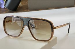 Markendesign Retro Vintage Sonnenbrille für Männer Frauen Übergroße quadratische Modestil Sommersonnenbrille Hochwertige Designer Vollformat Uv400 104