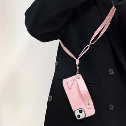 Marque Designer Apple Phone Cases 14 Dragonne 13 Crossbody Lanyard Case Luxury Lover Insert Card Bag Pratique Housses de téléphone portable