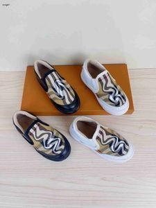 Merk designer baby Casual schoen Slip-On kinderschoenen Maat 26-35 Multi kleuren geruit ontwerp meisjes jongens Sneakers Dec05