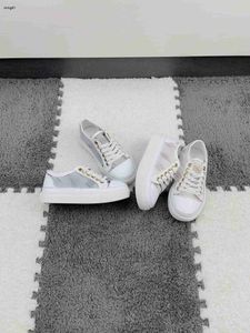 Marque designer bébé chaussures décontractées épissage design chaussure pour enfants taille 26-35 Logo imprimé floral filles garçons baskets Dec05