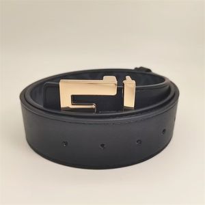Brandles ceintures pour hommes ceinture féminine 3,8 cm de largeur luxe ff boucle de haute qualité