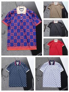 Brand Designer Classic Color Color Business Men's Polo Top Fashion Play Fashion Père chemise Vêtements Anime T-shirt M-3Xllg