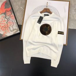 Diseñador de marca Classic Color sólido Sweater Sweater Cleweck Cleweck con mangas largas para hombres y mujeres parejas La misma calle principal