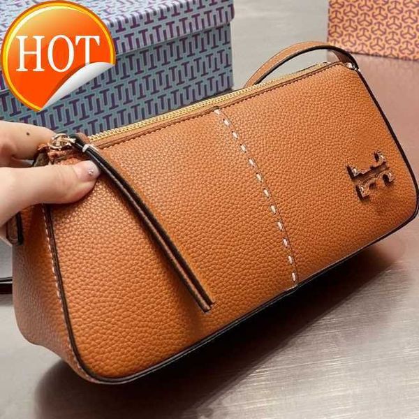 Diseñador de marca Bolsos cruzados Bolsos de hombro Bolsos Tote 2024 Nuevas mujeres Moda Textura Cuero Pequeño Bolso cuadrado Caja de regalo Embalaje Ventas directas de fábrica